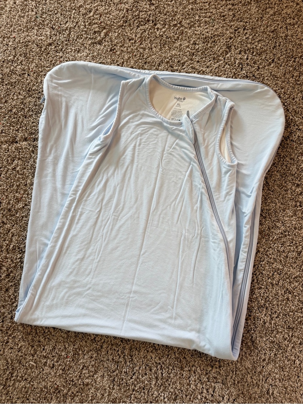 Kyte BABY Light Blue Sleeveless Sleep Sack